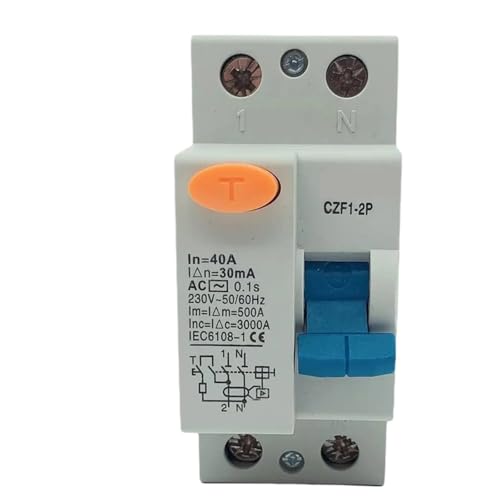 RCBO RCCB MCB RCD 16A 20A 25A 32A 40A 50A 63A DZ47LEDÜberspannungsschutz Blitzschutz 2-polig DZ47LE Leistungsschalter SPD(2P25A100MA) von DGLASKRWY