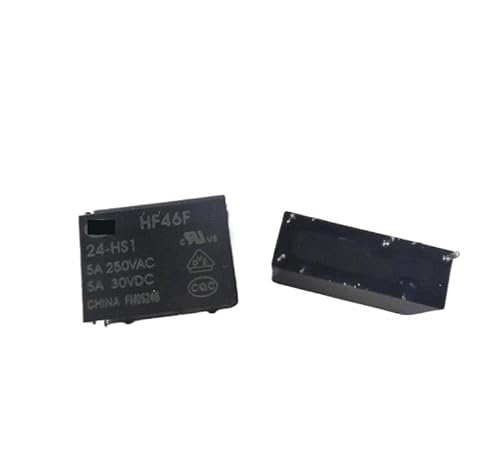 Relay HF46F-24-HS1 HF46F 024-HS1 HF46F-024-HS1 HF46F 24-HS1 24VDC DC24V 24V 5A 250VAC 4PIN(100PCS) von DGLASKRWY