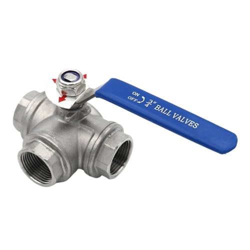 SS304 316L Stainless Steel BSPT Three Way Ball Valve T L Type 1/4" 3/8" 1/2" 3/4" 1" 1-1/2" 2" Female Internal Thread(1",L TYPE_SS316L) von DGLASKRWY