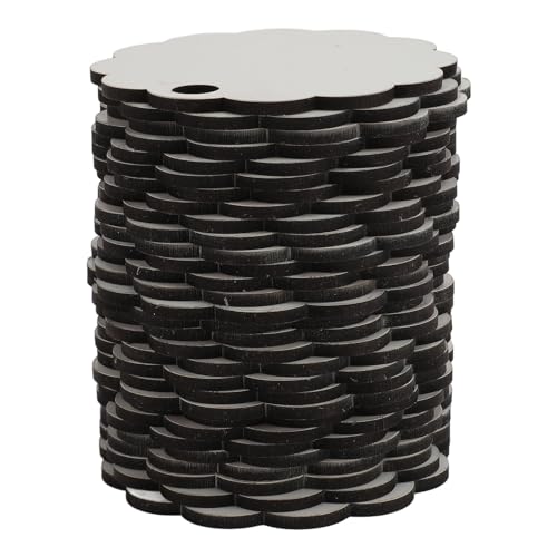 30 PCs DIY Wärmeübertragung leere Namensschilder unvollendete Namensschilds für Cup Decoration Supplies (Wellige Runde) von DGLDCSHUAI
