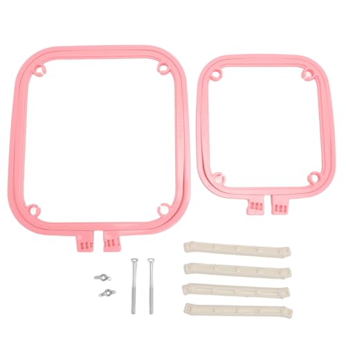Doppelschicht Stickrahmen Stitch Hoop Ständer einstellbare integrierte ABS -Nadelhalter -Tool Desktop (Rot) von DGLDCSHUAI
