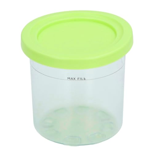 Eiscreme Pints ​​Cup Transparent Deckel PC Körperbehälter für NC299AM C300S -Serie Home -Gebrauch (Grün) von DGLDCSHUAI