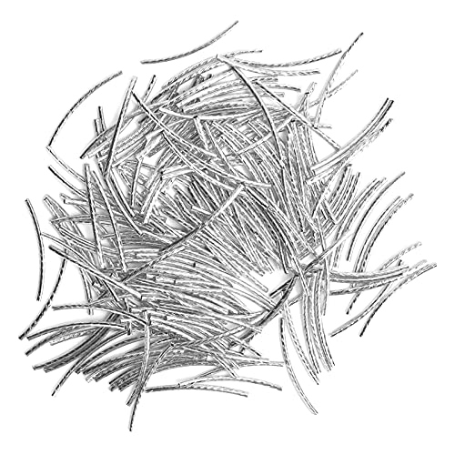 Gebogene Nudelrohr -Abstandshalterperlen Leichter Schmuck zu Zubehör 200 Stcs machen (Silber) von DGLDCSHUAI