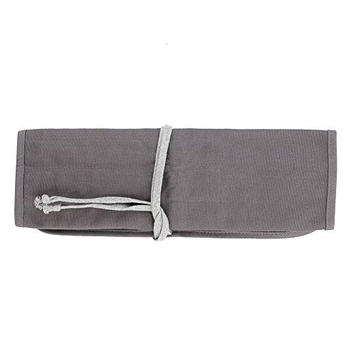 Leinwand Pinselhalter Stationery Stift Aufbewahrung Beutel grauer Farbstift Roll -up -Tasche Hülle von DGLDCSHUAI
