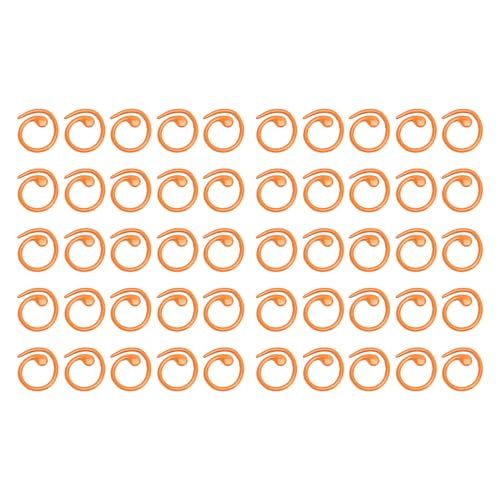Metallstichmarker Spiral Multifunktional Häkeln Verriegelung Haken Strickprojekte für Handwerksbegeisterte Haushaltsgebrauch (Orange) von DGLDCSHUAI