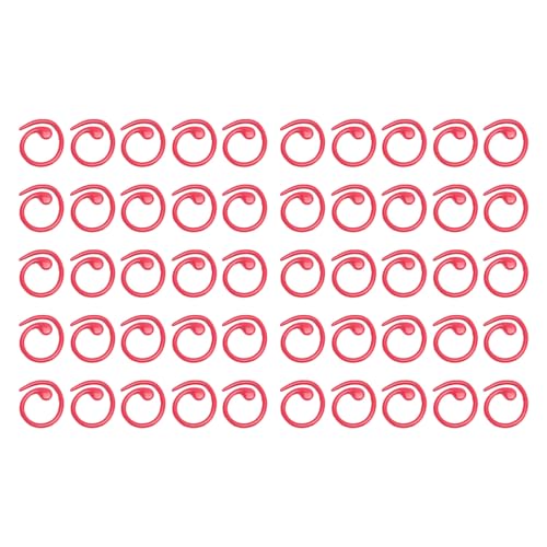 Metallstichmarker Spiral Multifunktional Häkeln Verriegelung Haken Strickprojekte für Handwerksbegeisterte Haushaltsgebrauch (Rot) von DGLDCSHUAI