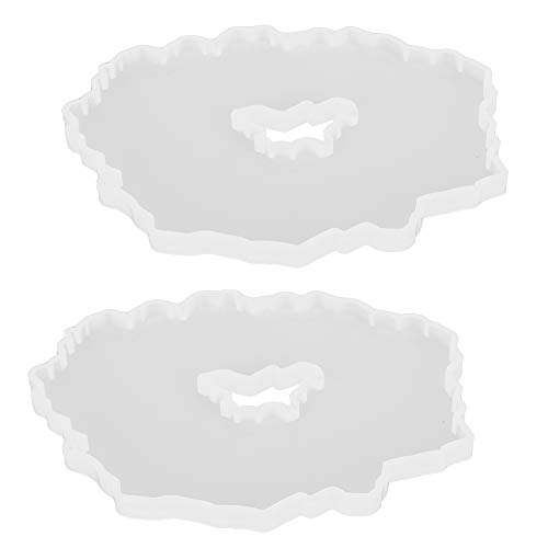 Silikon -Untersetzer, die Schimmel einfache DIY -Kunsthandwerk und Tablettbasisform für Anfänger machen, um Untersetzer dekoratives Handwerk zu machen (Schimmel 1) von DGLDCSHUAI