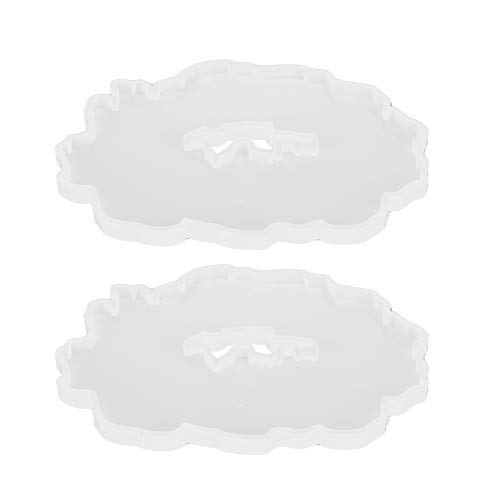 Silikon -Untersetzer, die Schimmel einfache DIY -Kunsthandwerk und Tablettbasisform für Anfänger machen, um Untersetzer dekoratives Handwerk zu machen (Schimmel 3) von DGLDCSHUAI