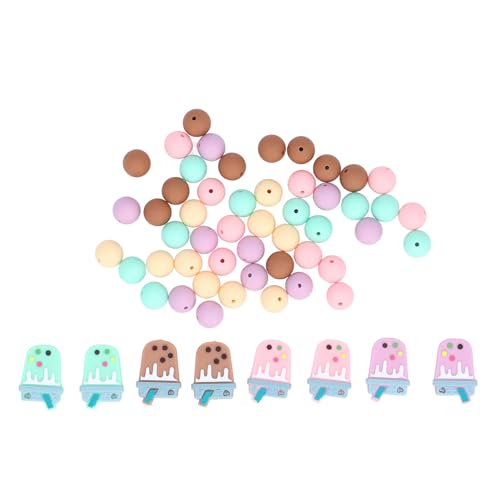 Silikonperlen Bulk süße runde Bubble Tee Silikonperlen Schmuck Set für DIY -Kunsthandwerk Silikonperlen Bulk süße runde Bubble Tee Silikonperlen Schmuck Set für DIY -Kunsthandwerk von DGLDCSHUAI