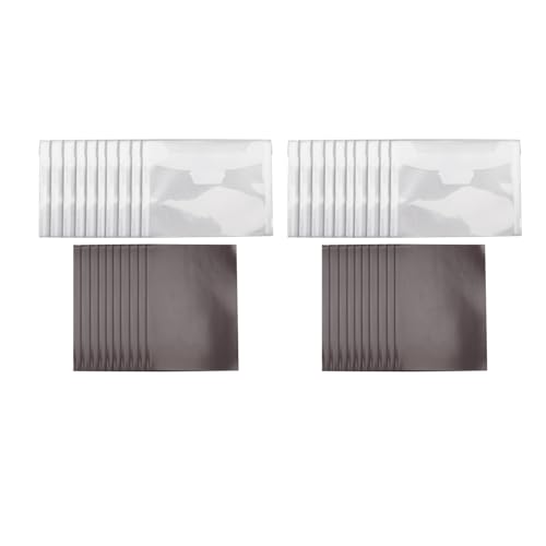 Stempelspeichermagnetblatt Multifunktionales Gummimagnetblatt für Briefmarken und Formenlager transparent vielseitig (20pcs -Platten 20pcs Beutel) von DGLDCSHUAI