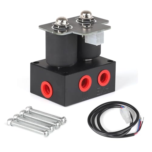 12V 0-200psi/0-300psi Magnetventil Luftfederung Verteilerventil Pneumatischer Stoßdämpfer für die automatische schnelle Steuerung Fbss Luftfeder Luftpumpen(0-200pSI 2 control) von DGOINGPI
