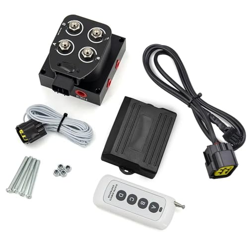 12v Magnetventil Air Ride Suspension Verteilerventil mit Fernbedienung 0-200psi Luftfeder Luftpumpen(Whole set) von DGOINGPI