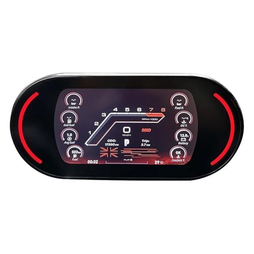 DGOINGPI Smart Speedometer Passend für BMW Mini 2014–2023 One Countryman Cooper Clubman LCD-Auto-Instrumentencluster Vier UL-Themen Digitales Dashboard DGOINGPI Smart Speedometer Passend für BMW Mini 2014–2023 One Countryman Cooper Clubman LCD-Auto-Instrumentencluster Vier UL-Themen Digitales Dashboard von DGOINGPI