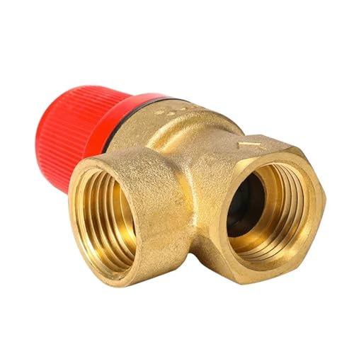 Sicherheitsventil Wasser-Druckventil 1/2 "BSP Innengewinde Auf Innengewinde Messing Sicherheitsventil Druckablauf Überdruckventil Für Solarwarmwasserbereiter(5bar) von DGOINGPI