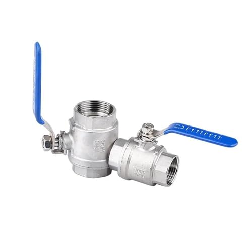 Sicherheitsventil Wasser-Druckventil 304 316 Edelstahl BSPT 1/4" 3/8" 1/2" 3/4" 1" 1-1/2" 2' Innengewinde Kugelhahn mit Vinylgriff Gewindeventile(DN8,304SS Material) von DGOINGPI