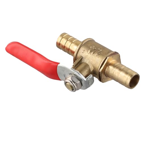 Sicherheitsventil Wasser-Druckventil 6mm 8mm 10mm12mm Kugelhahn-Absperrkugel Barb Inline-Wasser-Öl-Luft-Gas-Kraftstoffleitung Kleines Messing-Kugelventil(8mm) von DGOINGPI