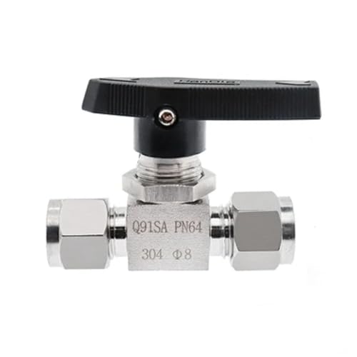 Sicherheitsventil Wasser-Druckventil Edelstahl 304 Kugelhahn weiblich SS304 Für Rohr- und Rohrleitungen Q91SA Außendurchmesser 3 MM 4 MM 8 MM 10 MM(4mm) von DGOINGPI