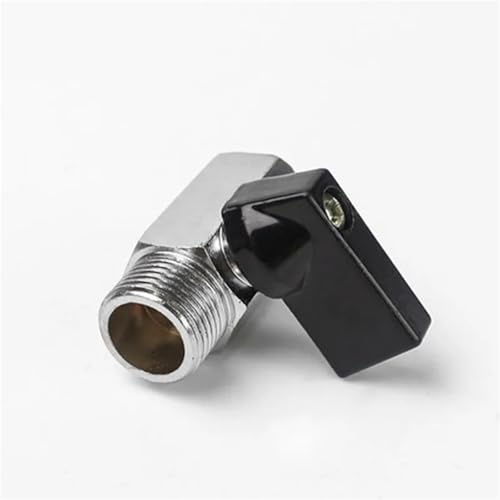 Sicherheitsventil Wasser-Druckventil MESSING 1 Stück Mini-Messing-Kugelhahn 1/2, 1/4", 1/8"，3/8" männlich zu weiblich Luftkompressorventile(1/8",F-F) von DGOINGPI