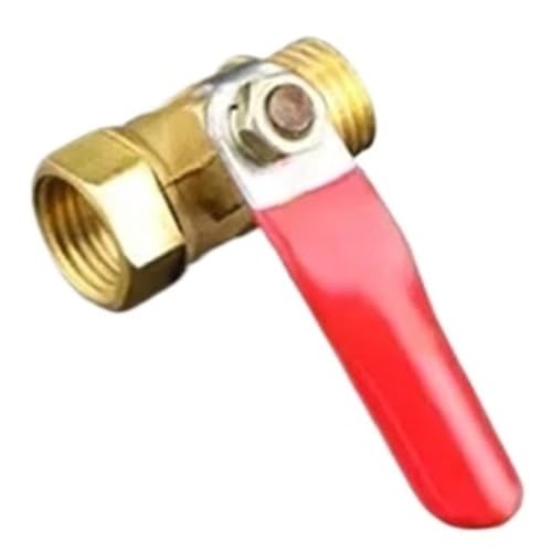 Sicherheitsventil Wasser-Druckventil Messing Wasser Öl Luft Gas Kugelhahn Rohr Armaturen Pneumatische Stecker Controller Griff 6-12MM Schlauch Barb Inline(1/8",E) von DGOINGPI
