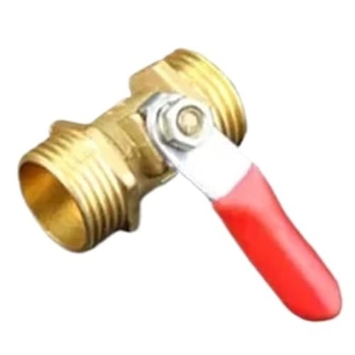 Sicherheitsventil Wasser-Druckventil Messing Wasser Öl Luft Gas Kugelhahn Rohr Armaturen Pneumatische Stecker Controller Griff 6-12MM Schlauch Barb Inline(3/8",F) von DGOINGPI
