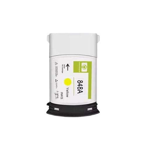 DGRRWDBN 400 ml überholte Tintenpatronenkassette kompatibel mit Pagewide XL 6000 XL 5100 Drucker Modell 848a 848a 848a(1PCS Y-400ML) von DGRRWDBN