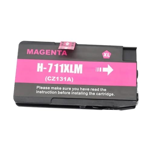 DGRRWDBN Ersatztintenpatrone mit Tinte kompatibel Kompatibel mit 711 711xl 711 T120 T520 Drucker(M 1PCS) von DGRRWDBN