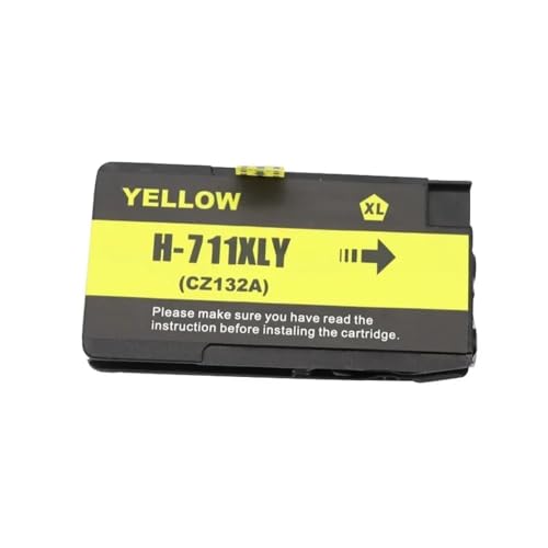 DGRRWDBN Ersatztintenpatrone mit Tinte kompatibel Kompatibel mit 711 711xl 711 T120 T520 Drucker(Y 1PCS) von DGRRWDBN