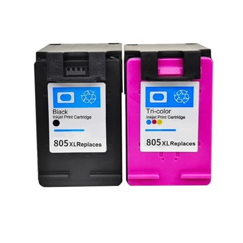 DGRRWDBN Kompatible überholte Farbkartusche Kompatibel mit 805 805XL mit 1210 1212 2330 2332 2335 2720 2721 2722 Drucker.(1SET) von DGRRWDBN