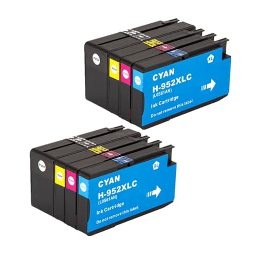 DGRRWDBN Kompatibler Tintenpatronenersatz Kompatibel mit 952XL 952 XL Works mit OfficeJet Pro 7740 8210 8216 8702 8710 8715 8720 8725 8730 8740 Drucker(Two Set) von DGRRWDBN