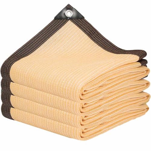 DGSFES Beige Schattennetz mit Ösen 85% Schattierungsnetz Gewachshaus Luftdurchlassig Sonnensegel,1X2m Beschattungsnetz Isoliernetz für Terrasse Balkon Garten Pflanzen Hühnerstall DGSFES Beige Schattennetz mit Ösen 85% Schattierungsnetz Gewachshaus Luftdurchlassig Sonnensegel,1X2m Beschattungsnetz Isoliernetz für Terrasse Balkon Garten Pflanzen Hühnerstall von DGSFES