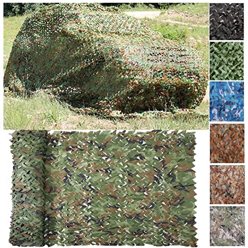 DGSFES Tarnnetz Camouflage Netz Jagd Deko Tarnung Net Autoplanen Woodland Armee Tarnung Sonnenschutz Net Sichtschutz Anpassbar,Tarnung Fotografie,Dschungel,1X4m von DGSFES