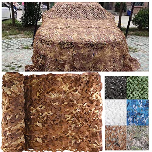 DGSFES Tarnnetz Desert Camouflage Sichtschutz Garten, Jagd Sonnenschutz Tarnung Netz Woodland Armee Tarnung Net, Tarnnetz Langlebig,Camping Deko Outdoor,1X2m von DGSFES