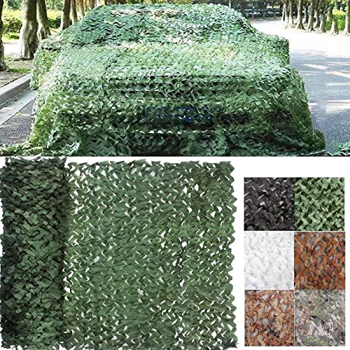 DGSFES Tarnnetz Grün, Tarnnetz Camouflage Sichtschutz Netz,Sonnenschutz Camping Jagd Deko Camping Deko Outdoor Militar Net,Tarnnetz für Sichtschutz,1X1m von DGSFES