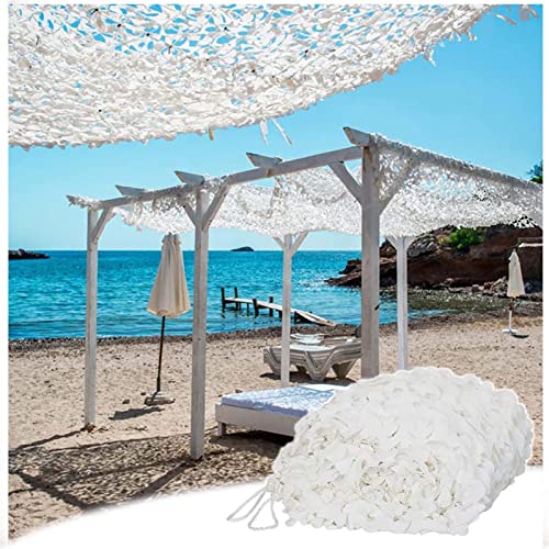 DGSFES Tarnnetz Weiss Sonnenschutz,Tarnnetz Camouflage Net Sonnenschutznetze Party Dekoration,Sonnensegel Camouflage für Jagd Camping Outdoor Militär Sichtschutz Garten,1X4m von DGSFES