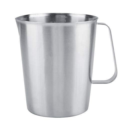DGTRHTED Milk Pitcher - 2000ml Large Edelstahl Messbecher Becher Milch Aufschäumen Pitcher Krug für Latte Coffee Art von DGTRHTED