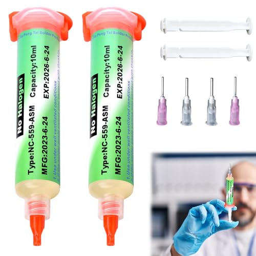 Flussmittel 2 Stück Löten Flussmittel Flux Flussmittel Lötflussmittel Solder Paste Spritze Flussmittel Löten No-Clean Lötpaste Flussmittel Für BGA Reflow, CPU/PCB/SMD/IC Lötzinn 10ML Flussmittel 2 Stück Löten Flussmittel Flux Flussmittel Lötflussmittel Solder Paste Spritze Flussmittel Löten No-Clean Lötpaste Flussmittel Für BGA Reflow, CPU/PCB/SMD/IC Lötzinn 10ML von DGUSO