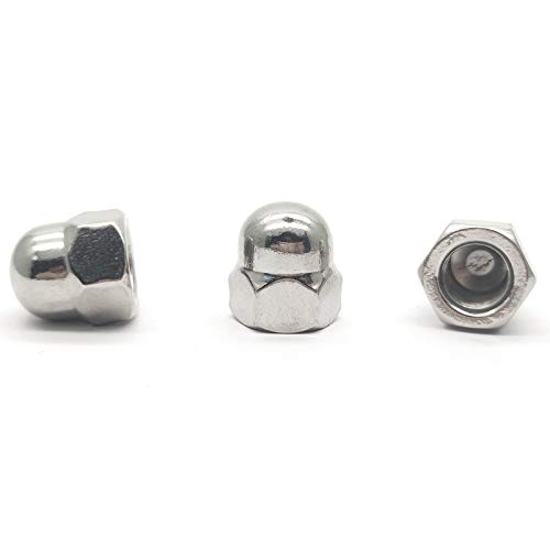 M12 x 1,0 mm Edelstahl 304 Feingewinde Sechskant Ziermuttern Muttern Ziermuttern von DGZ Store