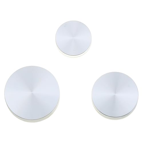 DGZZI Drehteller aus Metall, 30 mm/38 mm/45 mm, silberfarben, für Töpfer und Tonkünstler, 3 Stück DGZZI Drehteller aus Metall, 30 mm/38 mm/45 mm, silberfarben, für Töpfer und Tonkünstler, 3 Stück von DGZZI