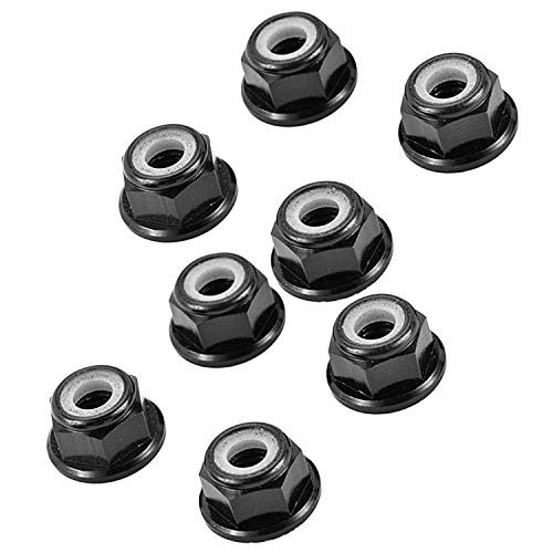 DGZZI M5 Aluminium-Kontermutter, 8 Stück, schwarz, M5 Aluminium-Muttern, Flansch, Nylon-Kontermutter für RC-Drohne, FPV-Teile DGZZI M5 Aluminium-Kontermutter, 8 Stück, schwarz, M5 Aluminium-Muttern, Flansch, Nylon-Kontermutter für RC-Drohne, FPV-Teile von DGZZI