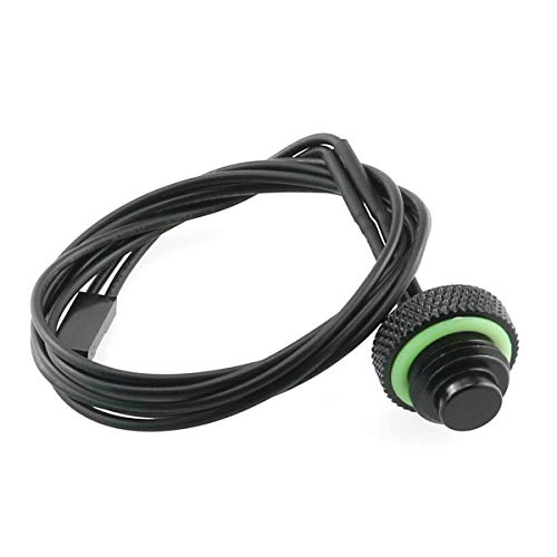 DGZZI Schwarze 10K Temperatur Wasserstop Dichtstopfen G1/4 Wasserkühlung Stecker mit Dupont 2 Nadel von DGZZI