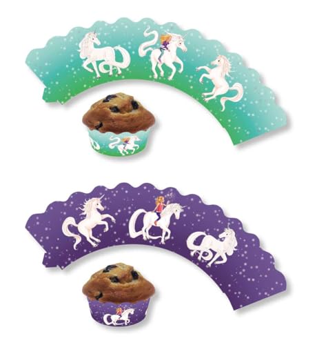 12 Deko-Banderolen für Muffins und Cupcakes * STERNENSCHWEIF * als Deko für Kindergeburtstag und Mottoparty | Muffinförmchen aus Papier | Laura Mädchen Pferde Einhorn Kinder Party Geburtstag 12 Deko-Banderolen für Muffins und Cupcakes * STERNENSCHWEIF * als Deko für Kindergeburtstag und Mottoparty | Muffinförmchen aus Papier | Laura Mädchen Pferde Einhorn Kinder Party Geburtstag von DH-Konzept