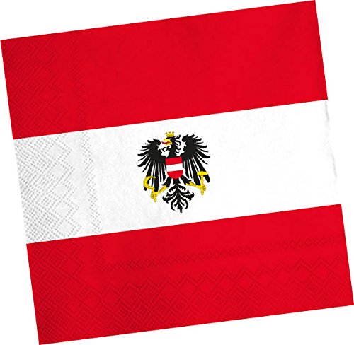 20 Servietten * ÖSTERREICH * für Party und Geburtstag von DH-Konzept // Austria Alpen Party Set Napkins Papierservietten von DH-Konzept