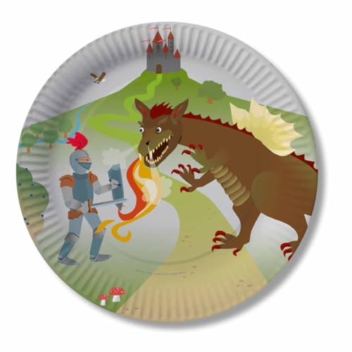 DH-Konzept Teller Drache mit Ritter 8St. DH-Konzept Teller Drache mit Ritter 8St. von DH-Konzept