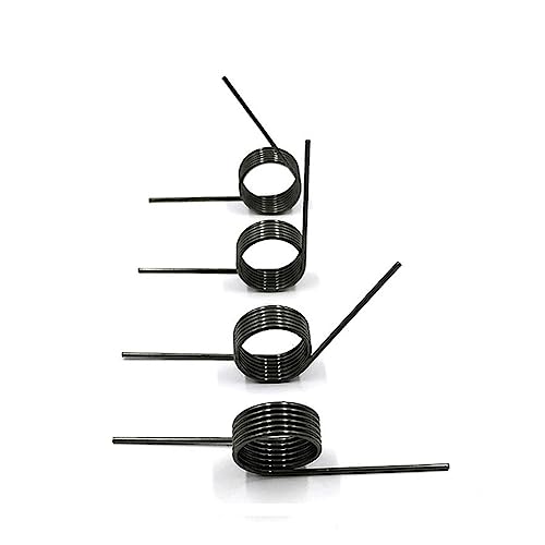 DHAEY 10 Stück Drahtdurchmesser 0,6 mm Winkel 60/90/120/180 Grad Torsionsfeder V-förmige Torsionsfeder(1.8mm(3 l),3.5MM_0.6MM(90 D)) von DHAEY