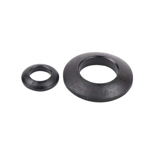 DHAEY SeroNi 2-10PCS M6 M8 M10 M12 M16 M20 M24 Konische Kugelscheibe Senkscheibe Edelstahl Konkav Konvex Kegel Dichtung Kohlenstoffstahl Gasket (Color : Spherical Carbon, Size : M8 (10Pcs)) von DHAEY