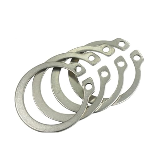 DHAEY SeroNi 5/50 Stück C-Typ-Unterlegscheibe M19-M55 304 Edelstahl C-Typ-Elastikring Externer Sicherungsring Sicherungsring-Unterlegscheibe(M35 10PCS) von DHAEY