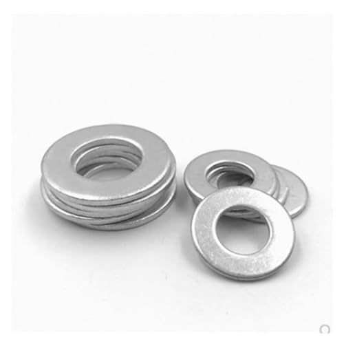 SeroNi 20PCS M4 M5 M6 M7 M8 M9 M10 M11 Zu M22 Aluminium Flache Unterlegscheibe Ring Dichtung Sump Stecker Öl Dichtung Armaturen Waschmaschine Dicke 1,5mm Gasket(M7x12 x1.5 20pcs) von DHAEY