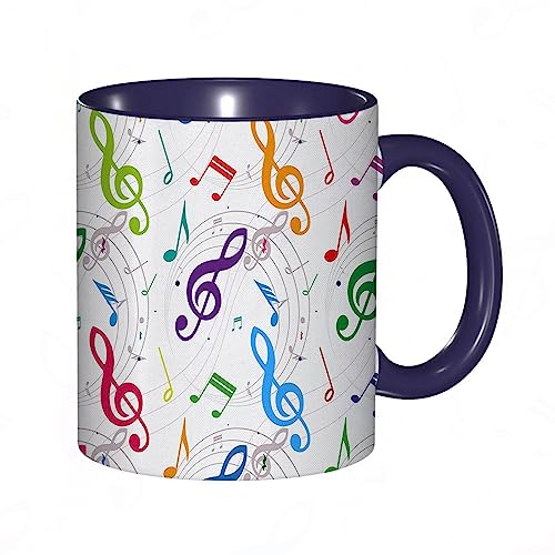 Tasse Keramik Bunte Musiknoten-geometrische Feiertage feiern,magentarotes Blau Kaffeetassen Große 600ml Mit Henkel 100% Handbemalt Trinkgläser Mit Griff Personalisierte Geschenk Tasse Keramik Bunte Musiknoten-geometrische Feiertage feiern,magentarotes Blau Kaffeetassen Große 600ml Mit Henkel 100% Handbemalt Trinkgläser Mit Griff Personalisierte Geschenk von DHAEY