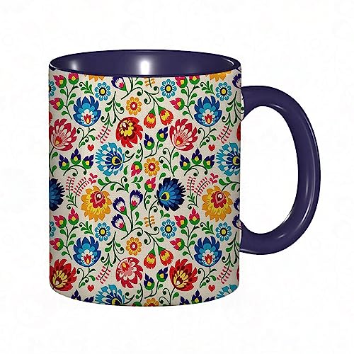 Tasse Keramik Buntes polnisches Volksblumenmuster Wzory Lowickie Wycinanki Grün Kaffeetassen Große 330ml Mit Henkel 100% Handbemalt Trinkgläser Mit Griff Personalisierte Geschenk Tasse Keramik Buntes polnisches Volksblumenmuster Wzory Lowickie Wycinanki Grün Kaffeetassen Große 330ml Mit Henkel 100% Handbemalt Trinkgläser Mit Griff Personalisierte Geschenk von DHAEY