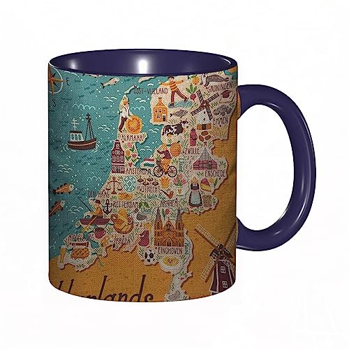 Tasse Keramik Karte der Niederlande Case Dutch Landmarks Holland Food Windmill Blue Yellow Kaffeetassen Große 330ml Mit Henkel 100% Handbemalt Trinkgläser Mit Griff Personalisierte Geschenk Tasse Keramik Karte der Niederlande Case Dutch Landmarks Holland Food Windmill Blue Yellow Kaffeetassen Große 330ml Mit Henkel 100% Handbemalt Trinkgläser Mit Griff Personalisierte Geschenk von DHAEY